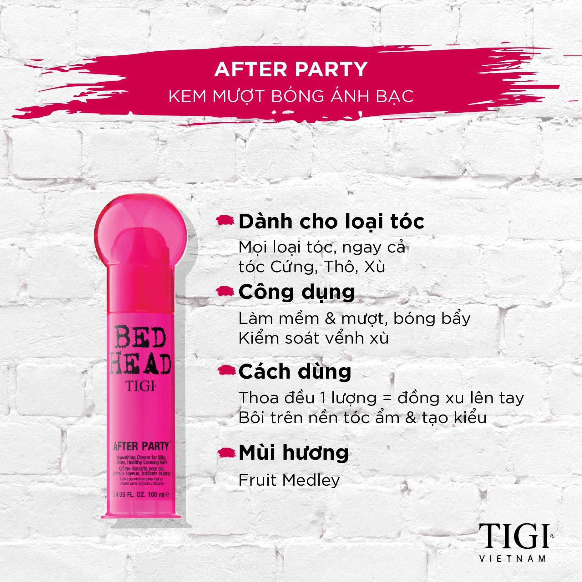 KEM DƯỠNG LÀM MƯỢT TÓC TIGI BED HEAD AFTER PARTY 100ML CHÍNH HÃNG - Minh  Ngọc Xshop