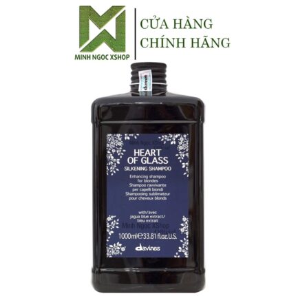 Dầu gội cho tóc tẩy và tóc sáng màu Davines Heart Of Glass Silkening Shampoo 1000ML