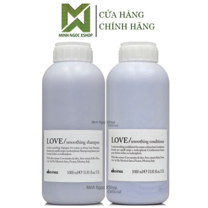 Dầu gội xả siêu mượt Davines Love Smoothing 1000ML