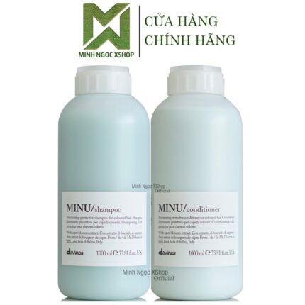 Dầu gội xả giữ màu cho tóc nhuộm Davines Minu 1000ML