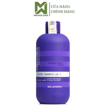 DẦU GỘI TÍM KHỬ VÀNG ELGON SILVER COLORCARE 300ML CHÍNH HÃNG