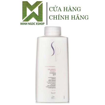 Dầu gội giảm gãy rụng , cân bằng độ ẩm cho da đầu nhạy cảm Wella Sp Balance Scalp 1000ML