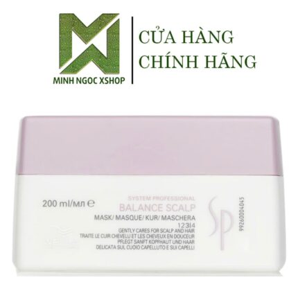 Dầu hấp giảm gãy rụng , cân bằng độ ẩm cho da đầu nhạy cảm Wella Sp Balance Mask 200ML